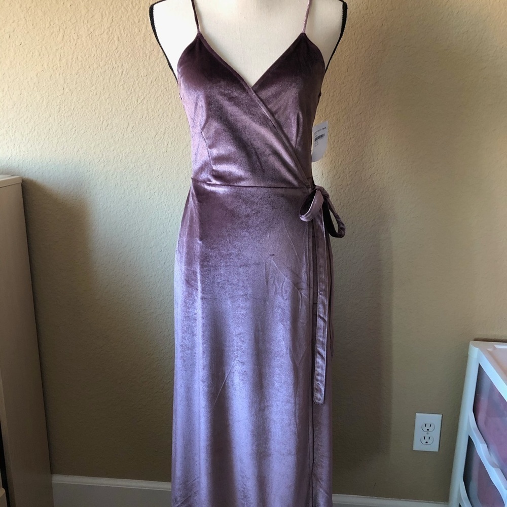 Rokoko Velvet Wrap-around Dress